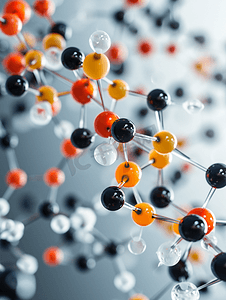 分子模型的三维图科学医疗