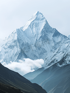 自然风景喜马拉雅山珠穆朗玛峰地区