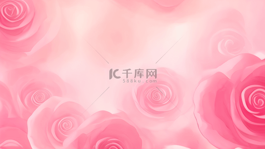 清新情人节背景图片_清新情人节粉色玫瑰底纹背景图片