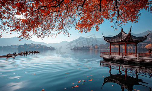 杭州景点摄影照片_中国的西湖风景