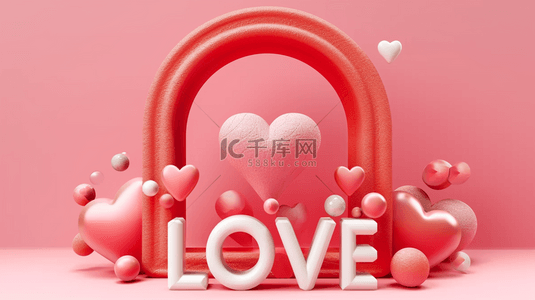 love背景图片_浪漫粉色情人节LOVE背景