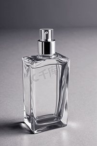 透明玻璃瓶子摄影照片_透明玻璃香水瓶子摄影图片5