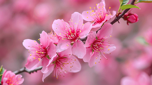 春天盛开的美丽桃花7