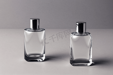 透明香水瓶子摄影图片4