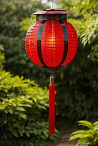 春节红色传统灯笼摄影图片3
