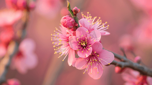 春天盛开的美丽桃花9