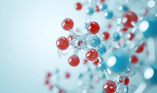 分子模型的三维图科学医疗