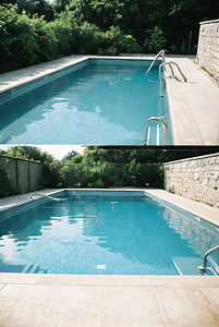 夏季蓝色清凉泳池摄影图片8