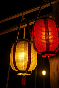 红色中国风新年摄影照片_春节红色传统灯笼摄影图片9