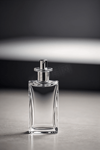 透明玻璃香水瓶子摄影图片4