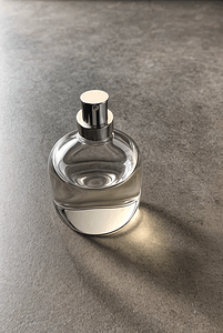 透明玻璃香水瓶子摄影配图9