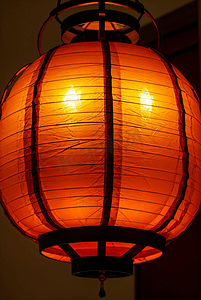 中式风春节摄影照片_春节红色传统灯笼摄影配图3
