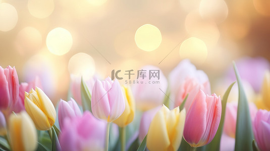 粉色的花朵素材背景图片_春天粉色的郁金香背景素材