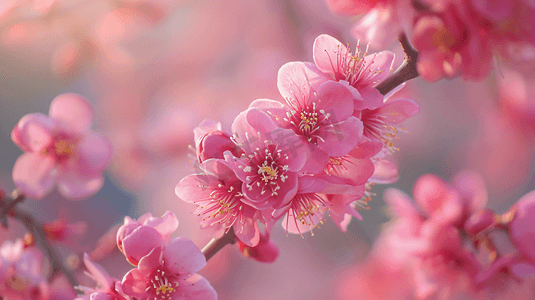 春天盛开的美丽桃花4