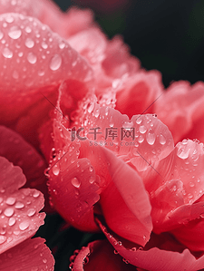 好看的大气的背景图片_红色美丽花瓣上带露珠的背景图1