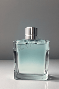 一瓶透明玻璃香水摄影配图7