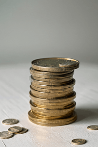 金融硬币理财摄影照片