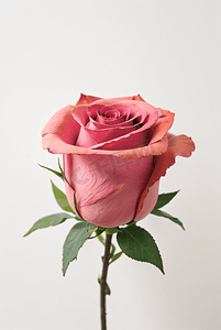 纯色背景下的玫瑰花摄影图9