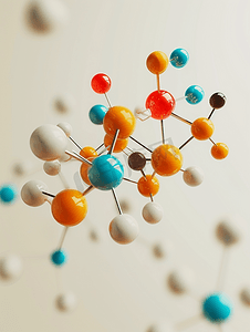 分子模型的三维图科学医疗