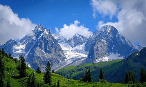 阿尔卑斯山风景