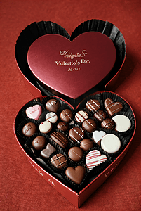 巧克力情人节礼盒摄影图片9