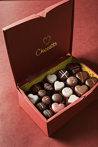 巧克力情人节礼盒摄影照片0