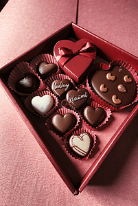 巧克力情人节礼盒摄影图3