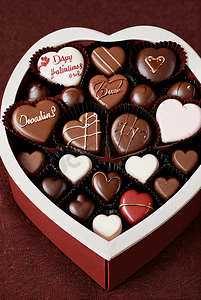 情人节巧克力礼物盒摄影配图5