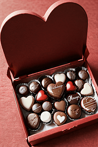 情人节巧克力礼物盒摄影配图4