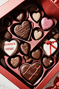 巧克力情人节摄影照片_巧克力情人节礼盒摄影图8