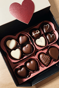 巧克力情人节礼盒摄影配图9