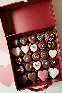 巧克力情人节礼盒摄影照片8