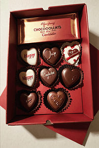 情人节巧克力礼物盒摄影配图6