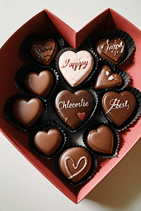 巧克力情人节礼盒摄影图7