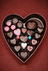 情人节巧克力礼物盒摄影图片7