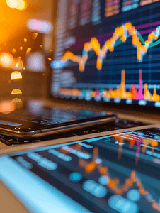 科技数据投资者分析股票市场报告和财务仪表板与商业智能