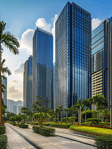 办公大楼和现代城市景观