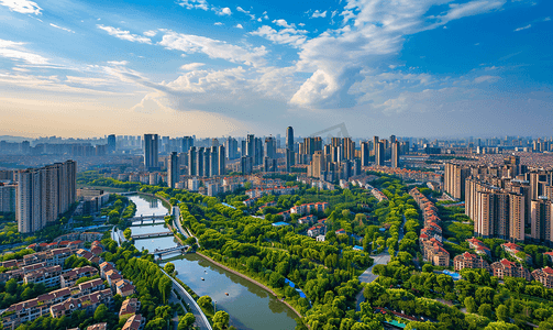 成都摄影照片_高空摄影成都城市风景摄影