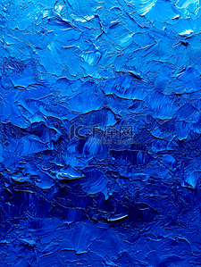 蓝色墙面腻子浮雕壁画的背景图5