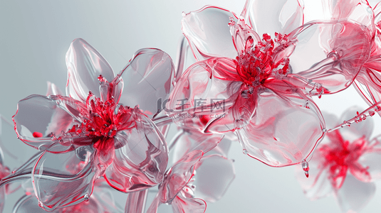 高清漂亮美丽琉璃花朵的背景图1