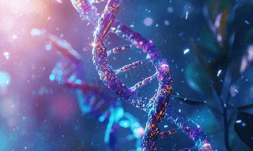 生物技术宣传页摄影照片_DNA染色体基因螺旋形生物科学