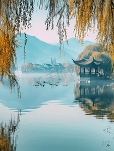 杭州景点摄影照片_中国的西湖风景