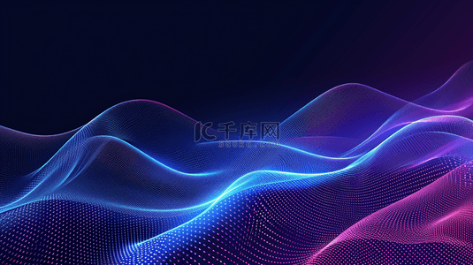 彩色渐变网状流线线条汇聚光线的背景图3