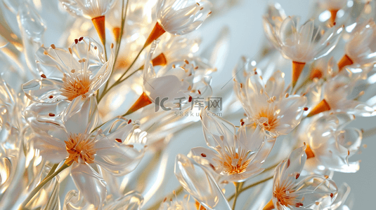 透明背景图片_高清漂亮美丽琉璃花朵的背景图7