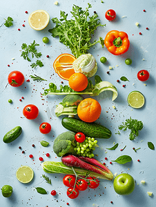均衡饮食蔬菜水果食材原料