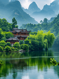 桂林丽江美丽的风景