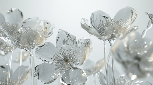 透明背景图片_高清漂亮美丽琉璃花朵的背景图5