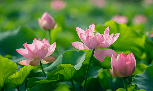 立夏摄影照片_莲花荷花花卉植物莲花