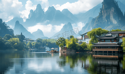 桂林丽江美丽的风景