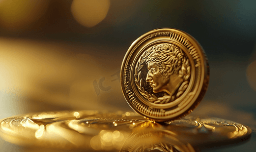 硬币金融财富概念
